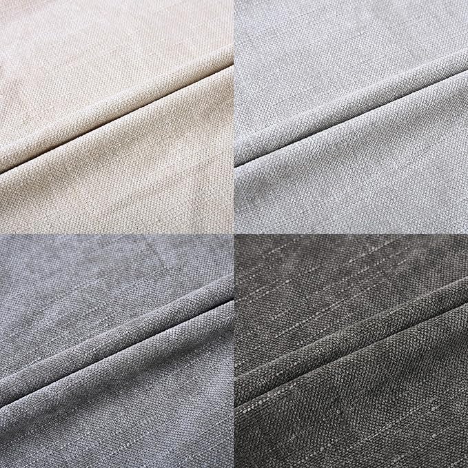 Set of 4 Soft Textured Decorative Throw Pillow Covers 22x22 Inch Cozy Farmhouse Cushion Cover Square Accent Pillow Cases for Bed Couch Sofa Living Room, Grey Series