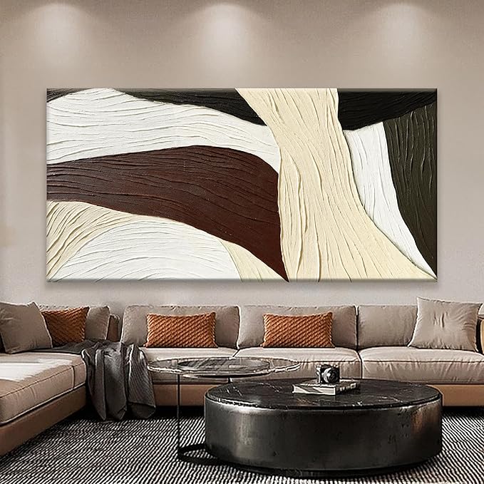 Tsomzxng Multicolor Wall Art Large Abstract Wall Art Geometric Line Block Canvas Art Wall Decor Painting Artwork Canvas Simple Picture Decorations For Living Room Bedroom Office Home Artwork 29"X 58"