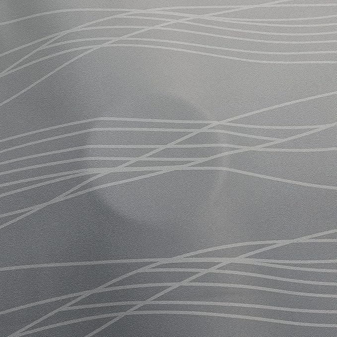 Estelar Textiler Grey and Greyish White Ombre Blackout Curtains 90 Inches Long 2 Panels Set, Thermal Insulated Drapes for Bedroom, Full Room Darkening Gray Grommet Curtains for Living Room,52Wx90L