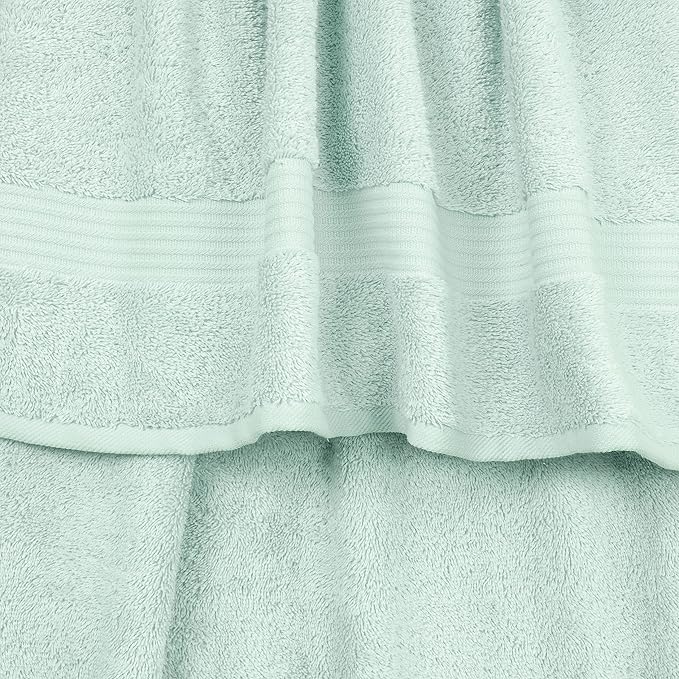 Cotton Paradise Hand Towels for Bathroom, 100% Cotton Turkish 4 Piece Hand Towel Set, Soft Absorbent Face Towels, Mint Hand Towels