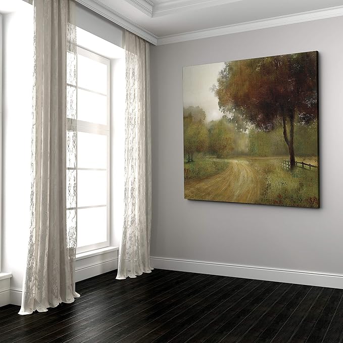 Wexford Home Country Road Gallery Wrapped Canvas Wall Art, 32x32