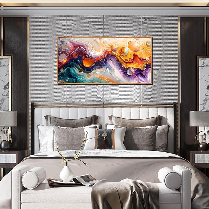 ZHAOSHOP Abstract Colorful Canvas Wall Art for Living Room - Modern Picture Wall Art for Office - Frames Wall Art for Bedroom Size 20" x 40"