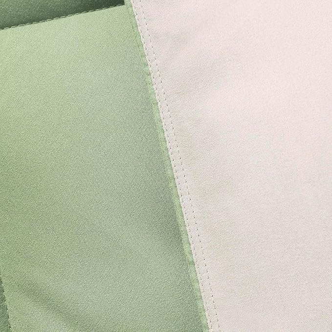 HIG 3pc Sage Green Twin/Twin XL Comforter Set - All Season Reversible Down Alternative Comforter with Sham - Quilted Duvet Insert with Corner Tabs - Diamond Stitched Blanket - Breathable, Soft, Fluffy