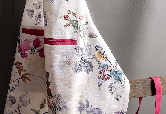 Maison d' Hermine 100% Cotton Apron for women with Pocket Kitchen Chef Apron for Men Cooking Gardening Server Waitress