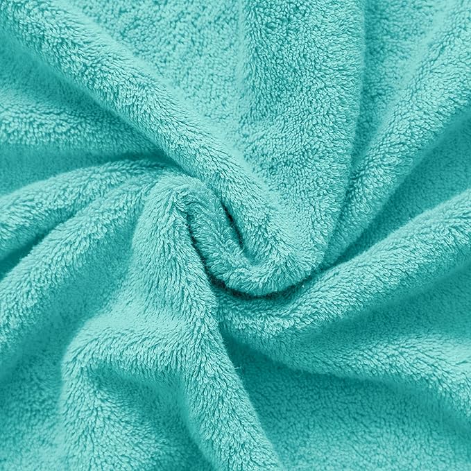 Cotton Paradise 100% Cotton 40x80 Oversized Bath Sheet, Extra Large Turkish Bath Towels for Bathroom, Turquoise Bathsheet