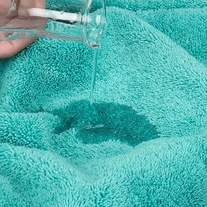 Cotton Paradise 100% Cotton 40x80 Oversized Bath Sheet, Extra Large Turkish Bath Towels for Bathroom, Turquoise Bathsheet