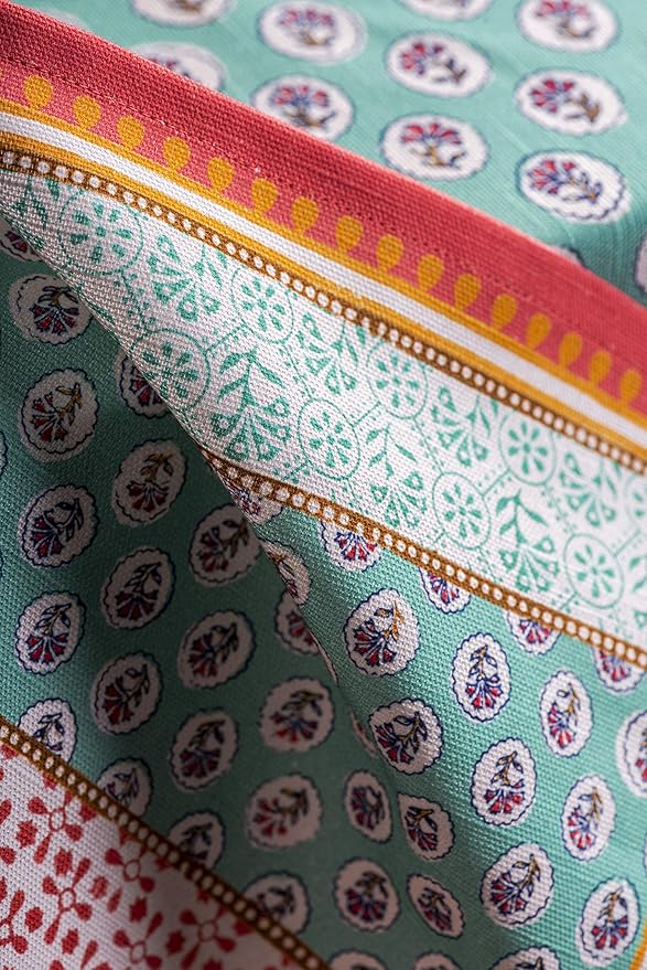 Maison d' Hermine Cloth Napkins Set of 4 100% Cotton Everyday Reusable Square Napkins Cloth Washable, Dinner, Party, Wedding, Restaurant, Spring/Summer (Provence, 20" x 20")