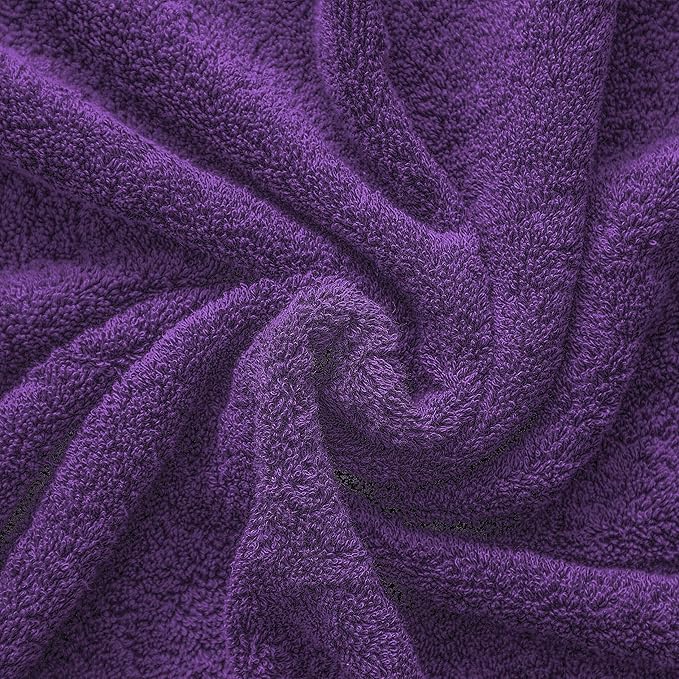 Cotton Paradise 100% Cotton 40x80 Oversized Bath Sheet, Extra Large Turkish Bath Towels for Bathroom, Purple Bathsheet