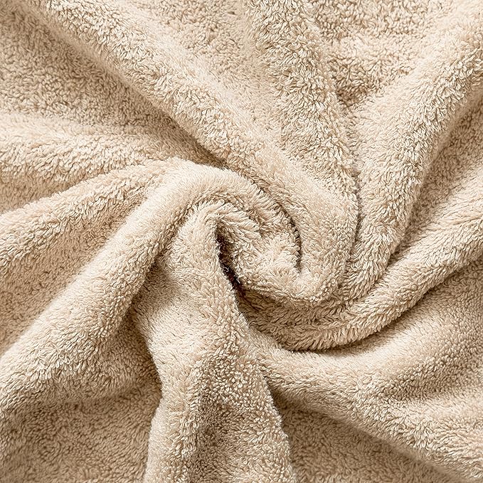 Cotton Paradise 100% Cotton 40x80 Oversized Bath Sheet, Extra Large Turkish Bath Towels for Bathroom, Beige Bathsheet