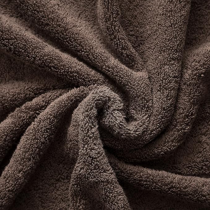 Cotton Paradise 100% Cotton 40x80 Oversized Bath Sheet, Extra Large Turkish Bath Towels for Bathroom, Brown Bathsheet