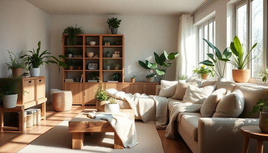 Warm & Natural Home Aesthetics: How to Decorate with Wood, Plants, and Soft Textures
