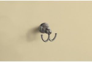 Moen YB5403WR Kingsley Double Robe Hook, Wrought Iron