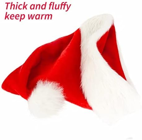 BOSONER Santa Hat: Christmas Hat Adult - Santa Hat for Women and Men - Led Santa Hat