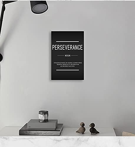 Motivational Canvas Wall Art Perseverance Inspiring Poster Printing Inspirational Entrepreneur Quotes Quotes Poster Artwork Office Frame Decoration Stretching Ready to Hang[12''W X 18''H]