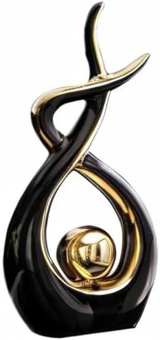 Norrclp Home Decor Modern Abstract Art Ceramic Statue Table Decorations for Dining Room Living Room Office Centerpiece
