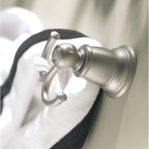 Moen YB5403WR Kingsley Double Robe Hook, Wrought Iron