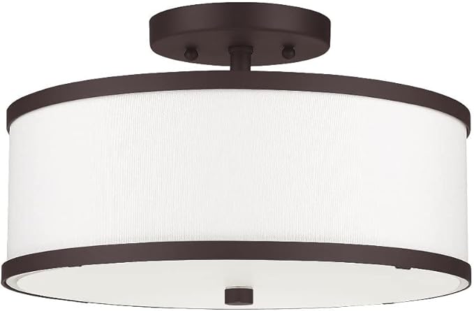 Livex Lighting 2 Lt Antique Brass Ceiling Mount
