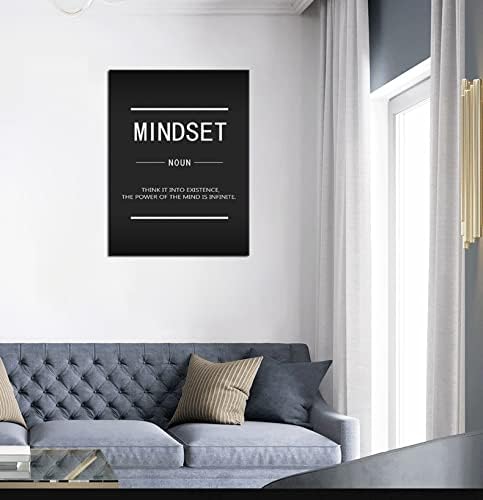 Inspirational Canvas Wall Art Entrepreneur Quote Mindset Noun Office Decoration Inspirational Poster Painting Artwork Living Room Company Wall Decoration Stretch Frame Ready to Hang[30″W X 40″H]