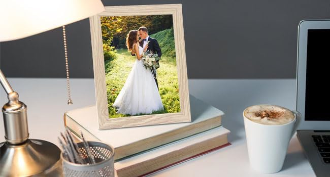 5x5 composite wood Picture Frame Set of 3, Real Glass for Rustic Natural 5x5in Poster Frames- Art Frame, Wall Hanging-Tabletop Display Gallery Family Wedding Memorial Pic Frame Best Gift