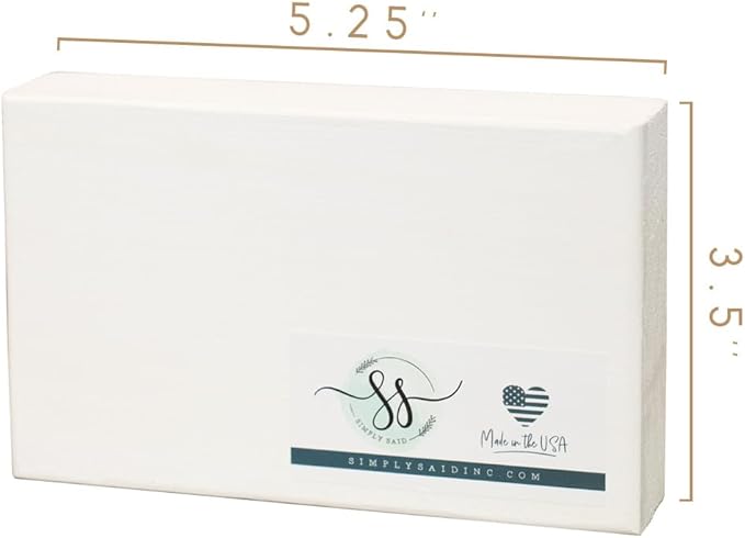 Simply Said, INC True Friendship Isn't About Being Inseparable 5.25 inch Wood Sign, Friendship Small Talk Rectangle Block Plaque, Made in USA, STR1207