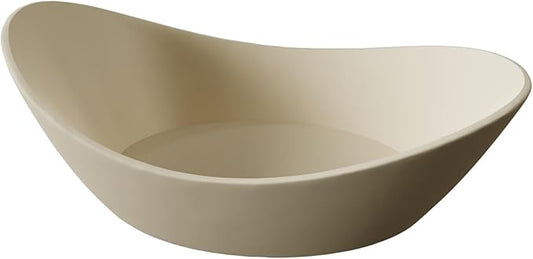 Concrete Fruit Bowl for Kitchen Counter – Large Decorative Bowls for Kitchen Decor, Dining Table, and Home Decor, Modern Centerpiece for Keys, Fruit, Candy, or Table Decor (Beige, 10.6")