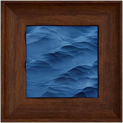wall decor with Wave Carving Design, Creative Bedroom Decor,Wall decoration,wooden wall art. blue ocean-themed, handcrafted, new-home décor,gift for housewarming, Desk accessory（walnut-7.87in）