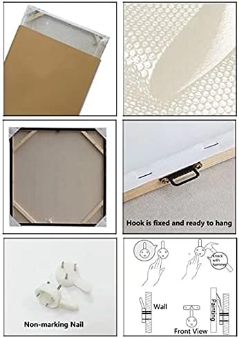 AWLXPHY Decor Home Sweet Home Canvas Wall Art Print Painting 5 Panels Framed for Living Room Decoration Modern Still Life Love Stretched Artwork Giclee Wedding Gift (Yellow, W80 x H40)