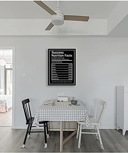 Modern Inspiring Entrepreneurs Quotes Inspirational Canvas Wall Art Mural Painting Modern Success Nutrition Facts Inspirational Posters Printed Artwork Office Decoration Ready to Hang[30″W X 40′'H]