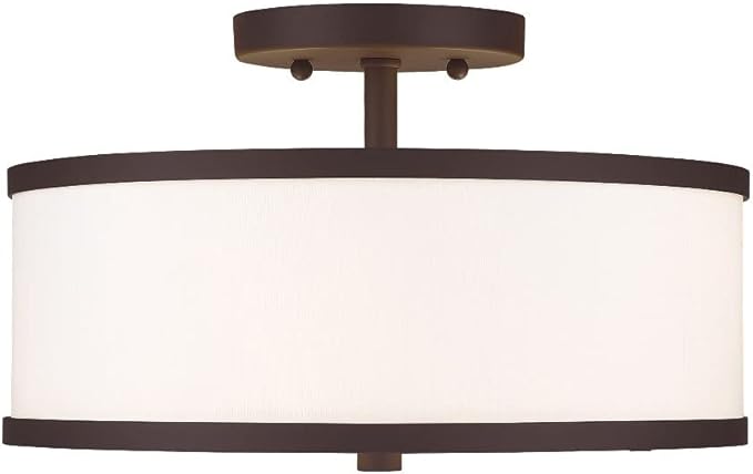 Livex Lighting 2 Lt Antique Brass Ceiling Mount
