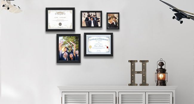 8x8 wood Picture Frame Set of 3, Made of Real Glass for 8x8 Black Frames, Wall and Tabletop Display Photo Frame for Home Décor Gallery Family Wedding Memorial Pic Frame Gift