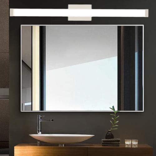 Bathroom Vanity Light Brushed Nickel Square LED 24 inch 14W 4000K Natural White Light Wall Bar Lighting Fixtures Over Mirror (Brushed Nickel, 40in)