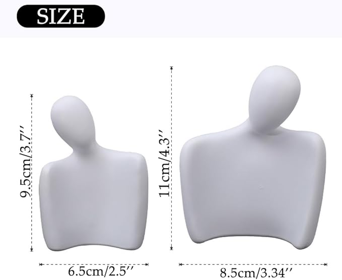Couple Sculptures for Home Decor,Hugging Figurines,Modern Romantic Sculptures for Living Room Bedroom Office Decor,Gift for Anniversary Valentine（White）