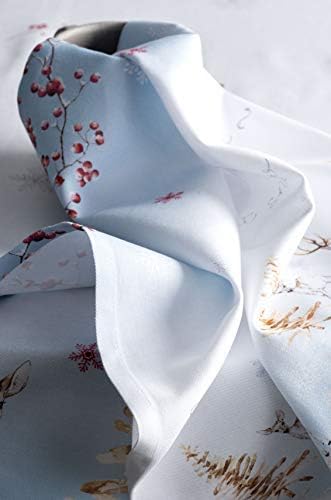 Maison d' Hermine Cloth Napkins Set of 4 100% Cotton Everyday Reusable Square Napkins Cloth Washable, Dinner, Party, Wedding, Restaurant (Fairytale Forest, 20" x 20")