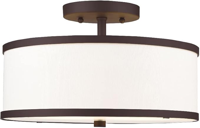 Livex Lighting 2 Lt Antique Brass Ceiling Mount