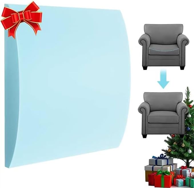 Couch Cushion Support for Sagging Seat Sofa Couch Supports for Sagging Cushions Curved 40D High Density Foam Blue Pack of 1