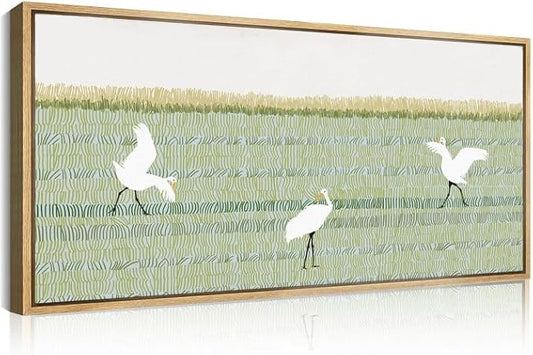 ANHUIB Large Matisse Wall Art Framed Modern Wall Decor Green Line Art Print Abstract Painting for Living Room Nursery Bedroom 20x40 Inch