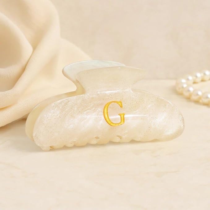 Initial Cute Hair Clips - Letter Elegant Hair Claw Clips, Fashion Glitter Claw Clips Durable Hair Clips, Wedding Gift, Bridesmaid Gifts, Birthday Gifts, Christmas Gift, Letter S