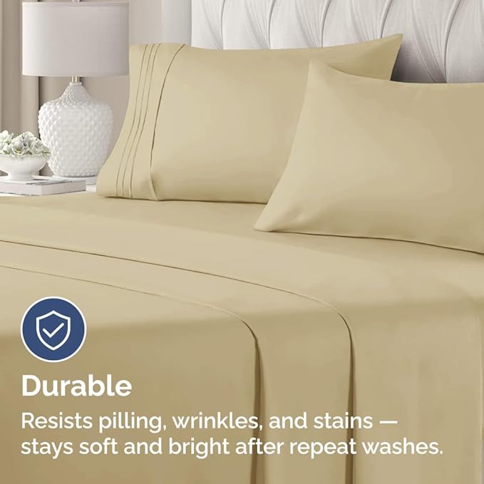 New Pillow Cases, Standard, Beige