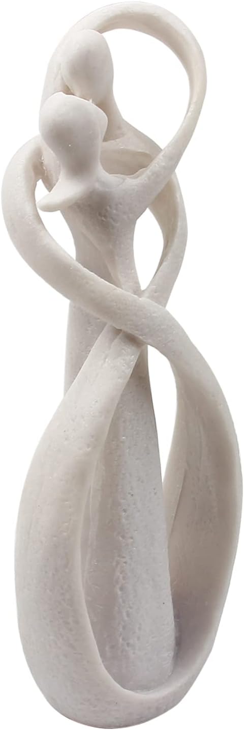 Resin Kiss Lovers Couple Sculpture Kissing Hug Lover Sandstone, Figurines Home Decor Handmade Abstract Art Figurine Sandstone Statue Crafts for Wedding Gift Desktop Decor