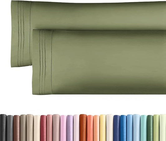 New Pillow Cases, Body, Sage Green