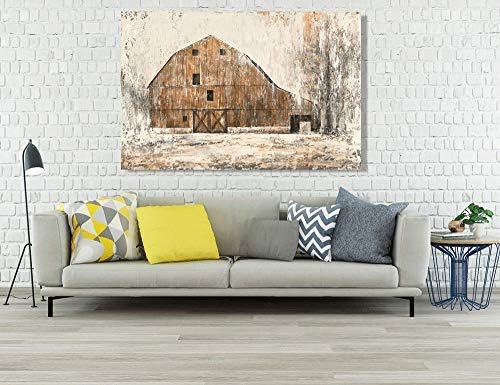 Yihui Arts Farmhouse Rustic Wall Decor Canvas Wall Art Painting Pictures for Dinning Room