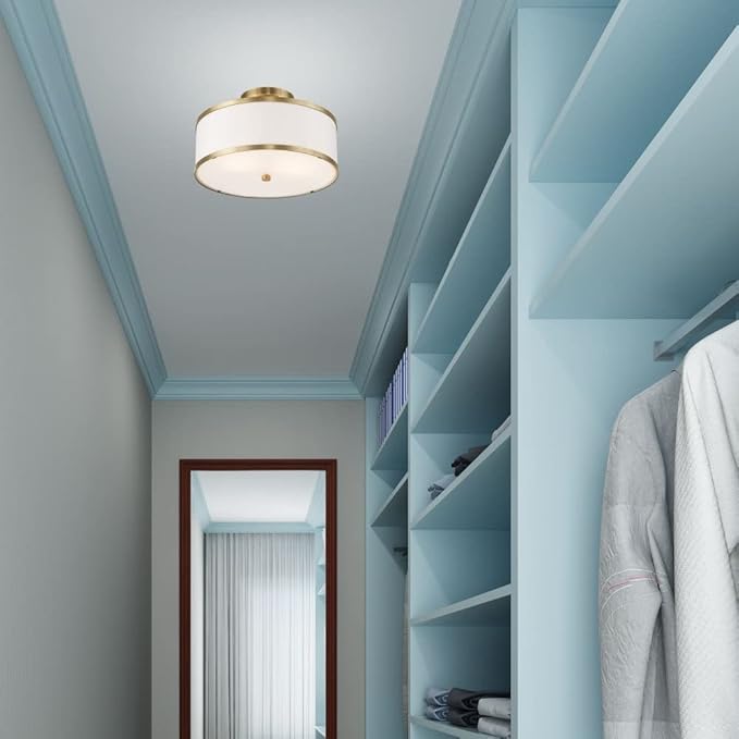 Livex Lighting 2 Lt Antique Brass Ceiling Mount