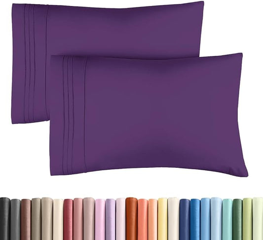 New Pillow Cases, King Standard, Purple