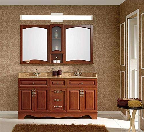 Bathroom Vanity Light Brushed Nickel Square LED 24 inch 14W 4000K Natural White Light Wall Bar Lighting Fixtures Over Mirror (Brushed Nickel, 40in)