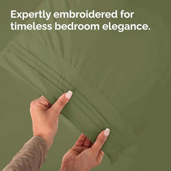 New Pillow Cases, King Standard, Sage Green