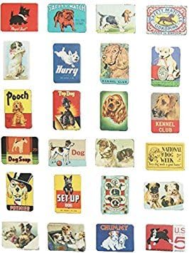 24-pcs magnetic fridge magnets refrigerator sticker home decoration accessories magnet paste arts crafts (dog)