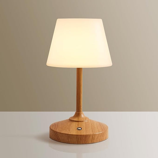 Table Lamp Cordless Battery Operated Lamp Waterproof,Desk Bedside Table Lamps for Bedroom, Outdoor Cordless Rechargeable Touch Lamps for Night Stands, 5000mAh LED Night Light for Living Room