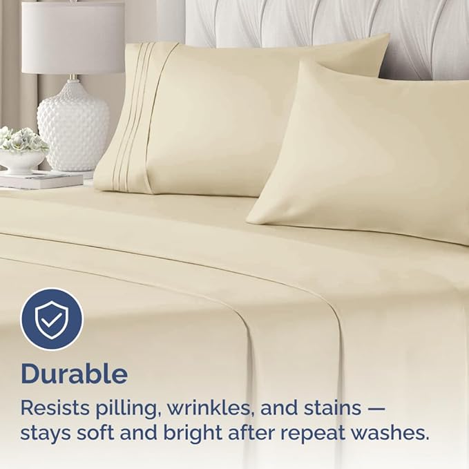 New Pillow Cases, Standard, Cream