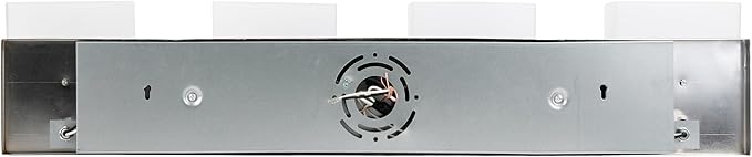 Design House Dove Creek Bathroom Light Fixtures - Traditional 4-Light Vanity Lights for Bathroom - Dimmable Vanity Lights with Frosted Glass – Polished Chrome, 589671