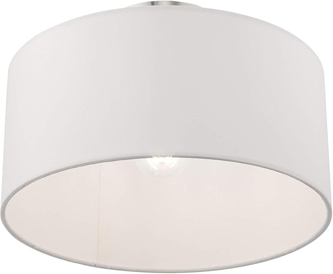 Livex Lighting 1 Lt Brushed Nickel Ceiling Mount